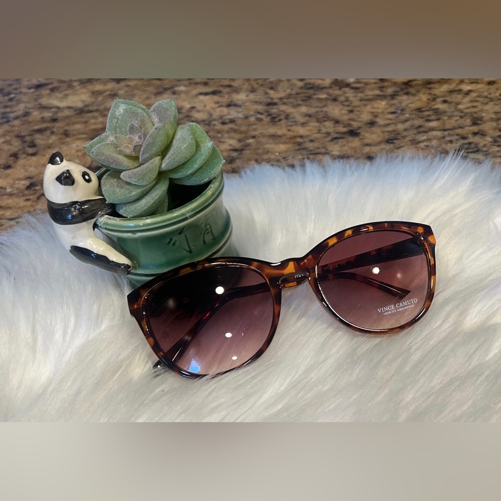 Vince Camuto VC672 Classic 100% UV Protective Cat Eye Sunglasses Tortoise